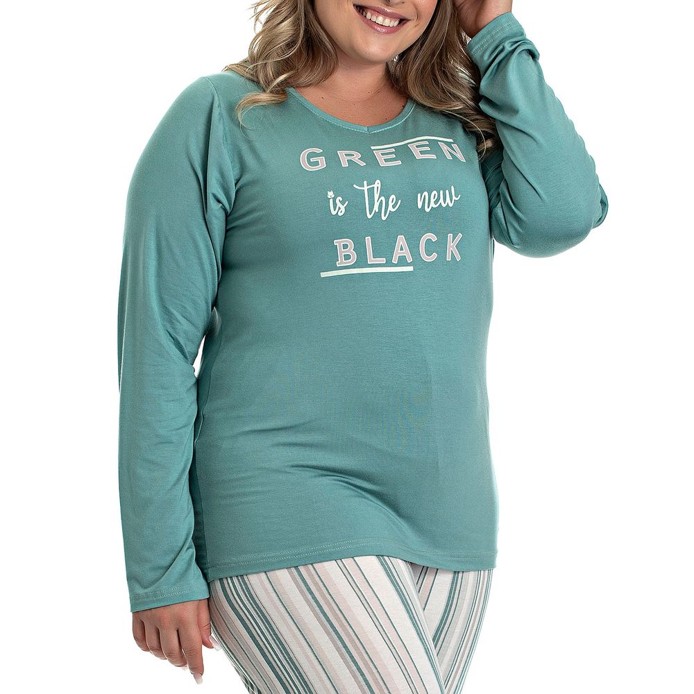 Pijama-Plus-Size-Feminino-Toque-Viscolycra-Listras