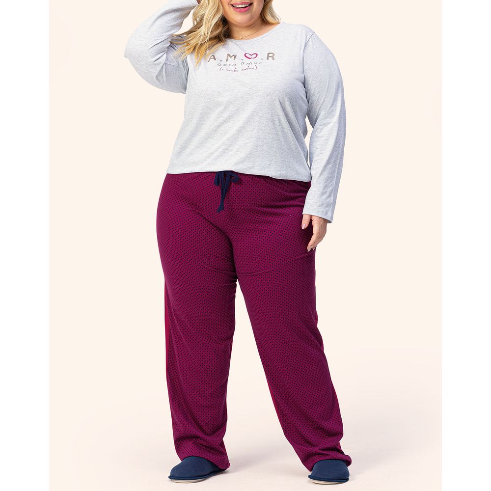 Pijama-Plus-Size-Feminino-Lua-Encantada-Algodao-Amor