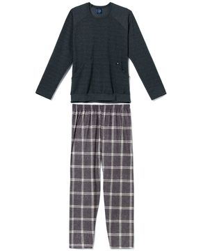 Pijama-Masculino-Toque-Flanelado-Calca-Xadrez