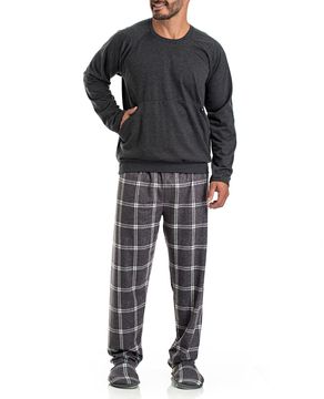 Pijama-Masculino-Toque-Flanelado-Calca-Xadrez