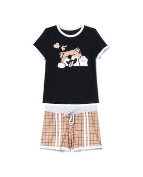 Pijama-Infantil-Feminino-Recco-Visco-Stretch-Cachorro