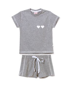 Pijama-Infantil-Feminino-Lua-Encantada-Malha-Mescla