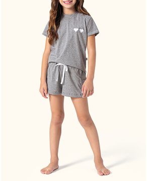 Pijama-Infantil-Feminino-Lua-Encantada-Malha-Mescla