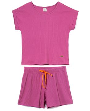 Pijama-Feminino-Curto-Lua-Encantada-Canelada