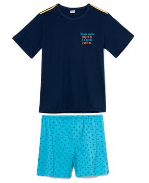 Pijama-Masculino-Curto-Lua-Encantada-Algodao-Familia