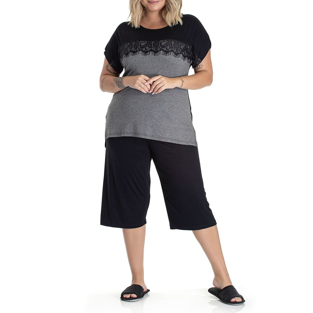 Pijama-Plus-Size-Capri-Toque-Viscolycra-Renda