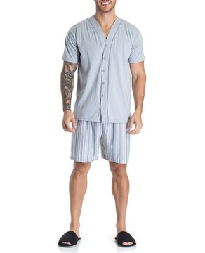 Pijama-Aberto-Masculino-Toque-Algodao-Short-Listras