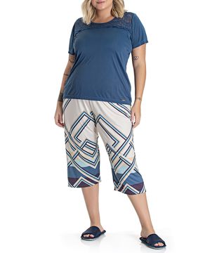 Pijama-Plus-Size-Capri-Toque-Microfibra-Geometrico