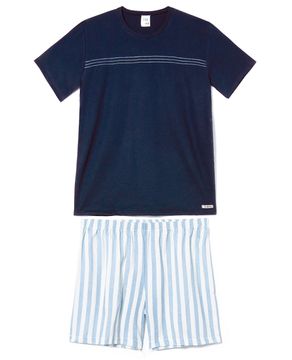 Pijama-Masculino-Toque-Algodao-Short-Listras