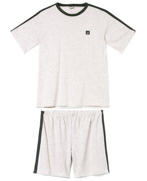 Pijama-Masculino-Curto-Lua-Encantada-Malha-Mescla