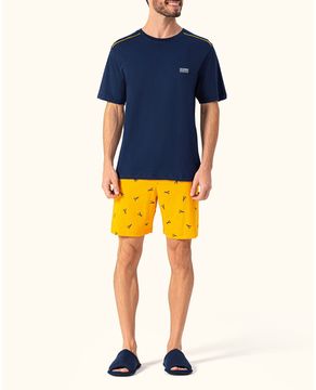 Pijama-Masculino-Curto-Lua-Encantada-Algodao-Lagosta