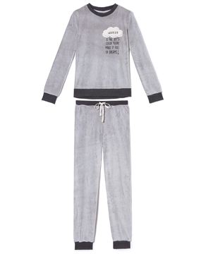 Pijama-Feminino-Lua-Lua-Soft-Fleece-Nuvem-Peluciada