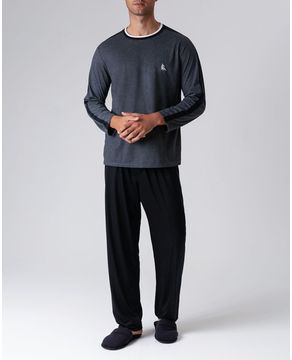 Pijama-Masculino-Lua-Cheia-Malha-Manga-Longa-Faixas