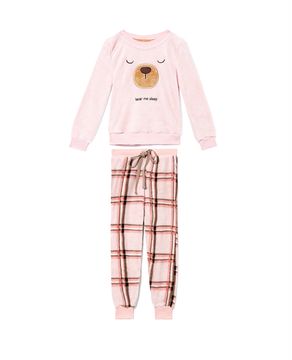 Pijama-Infantil-Feminino-Lua-Lua-Soft-Fleece-Urso