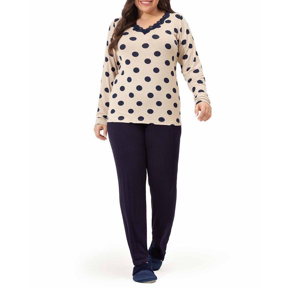 Pijama-Plus-Size-Feminino-Toque-Viscolycra-Poa