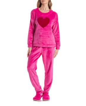 Pijama-Feminino-Daniela-Tombini-Fleece-Coracao