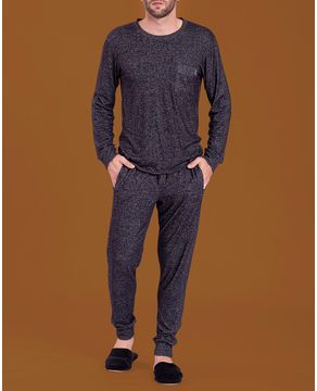 Pijama-Masculino-Lua-Lua-Malha-Cashmere-Punhos