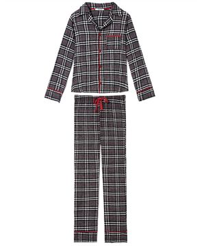 Pijama-Americano-Moon-Fio-Tinto-Flanelado-Xadrez