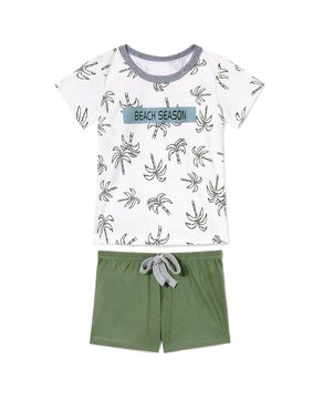 Pijama-Infantil-Feminino-BCJN-Algodao-Palmeira