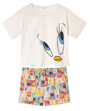 Pijama-Feminino-Acuo-Algodao-Short-Cetim-Piu-Piu