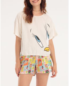 Pijama-Feminino-Acuo-Algodao-Short-Cetim-Piu-Piu