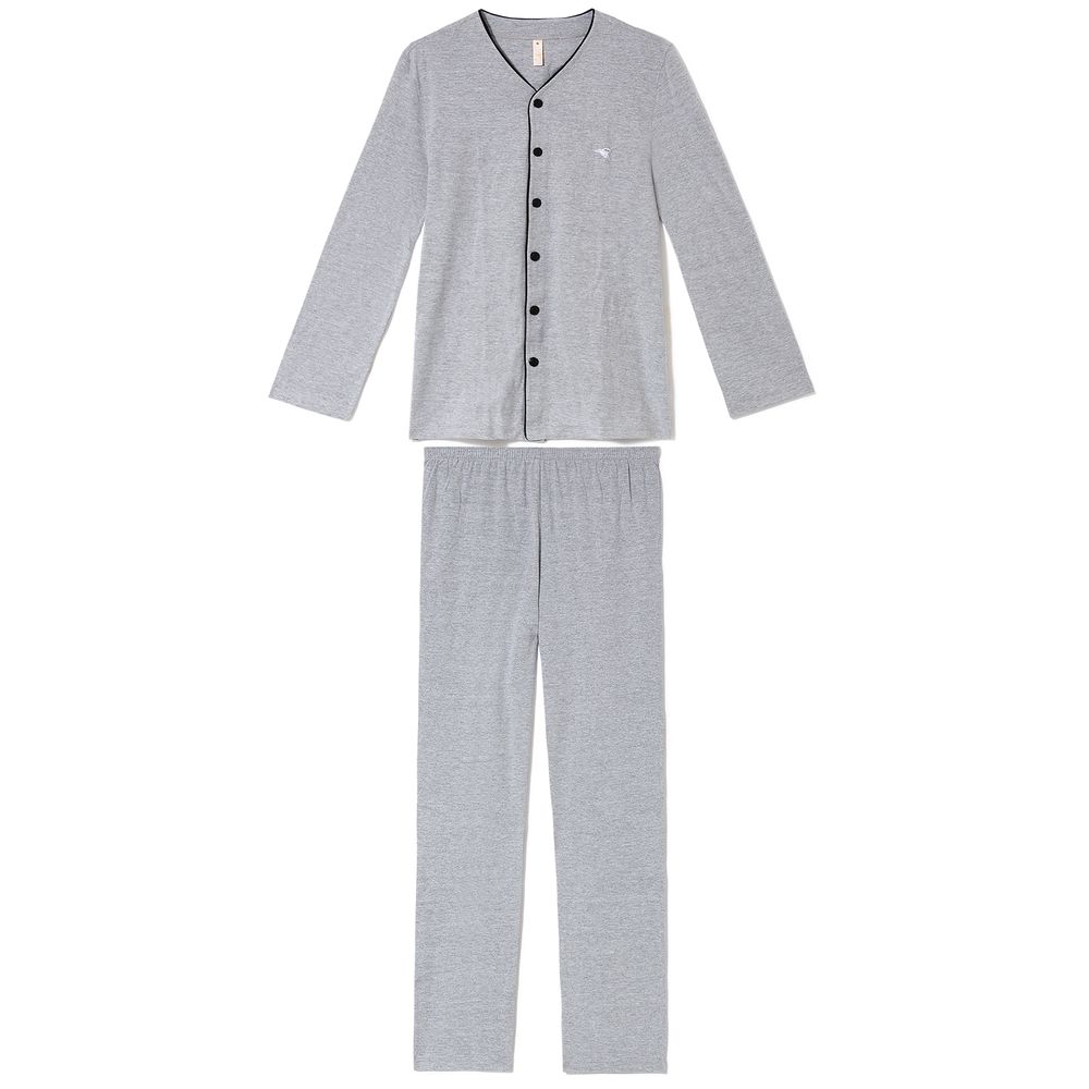 Pijama-Longo-Aberto-Masculino-Acuo-Algodao-Vies