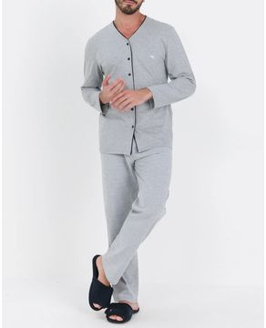 Pijama-Longo-Aberto-Masculino-Acuo-Algodao-Vies