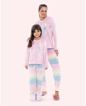 Pijama-Feminino-BCJN-Soft-Fleece-Sereia