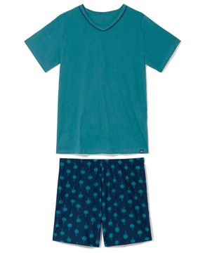 Pijama-Masculino-Any-Any-100--Algodao-Short-Palmeira