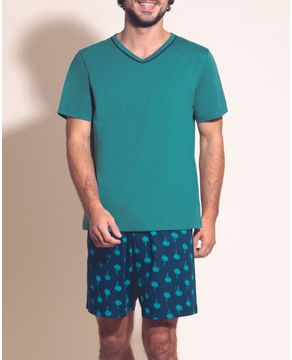 Pijama-Masculino-Any-Any-100--Algodao-Short-Palmeira