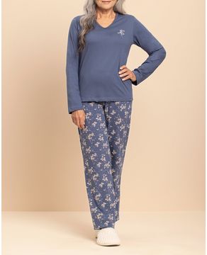 Pijama-Feminino-Lua-Encantada-100--Algodao-Floral