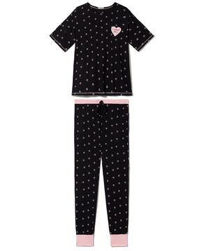 Pijama-Feminino-Any-Any-Manga-Curta-e-Calca-Patinhas