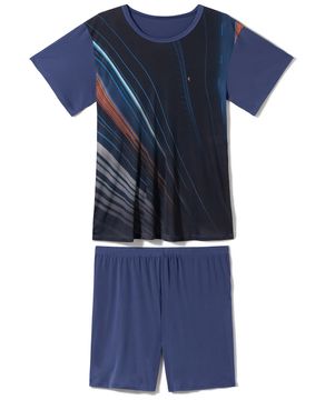 Pijama-Masculino-Miicrofibra-Amni®-Recco-Grafismo