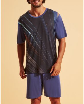 Pijama-Masculino-Miicrofibra-Amni®-Recco-Grafismo