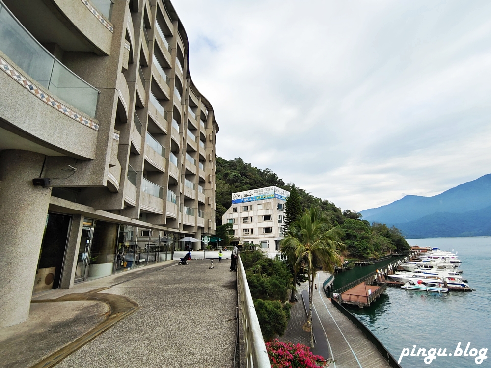 日月潭大淶閣飯店｜水社碼頭湖景第一排 免費提供自行車環湖 大淶閣火鍋一泊二食