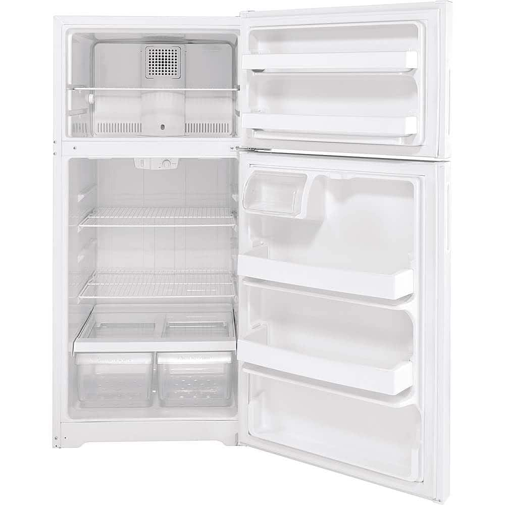 GE 16.6 Cu. Ft. Top-Freezer Refrigerator White GPE17CTNRWW - Best Buy