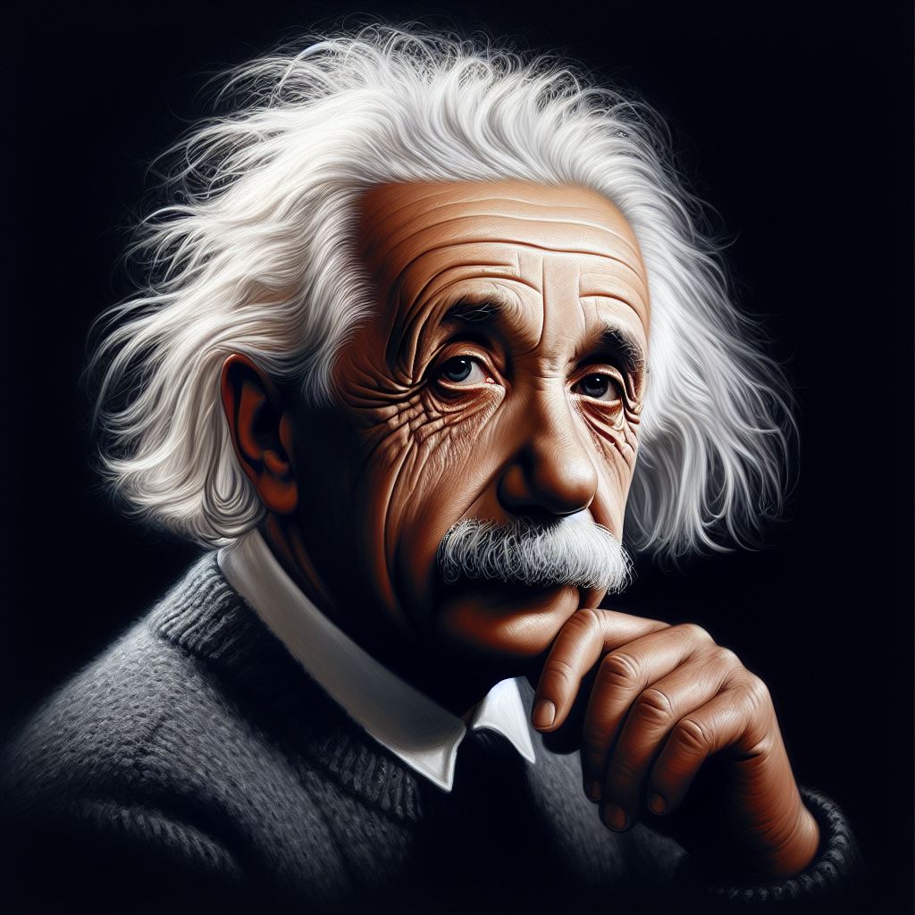 Albert Einstein Portrait Artwork | Pixelz.cc