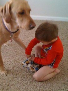 Kid and Dog Friendship