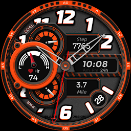 የአዶ ምስል Blaine 021 Hybrid Watch Face