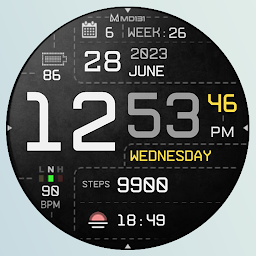 የአዶ ምስል MD131 - Digital watch face