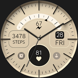 የአዶ ምስል Gold Elegant analog watch face