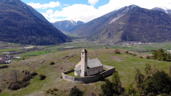 Colle di Tarces as seen from above