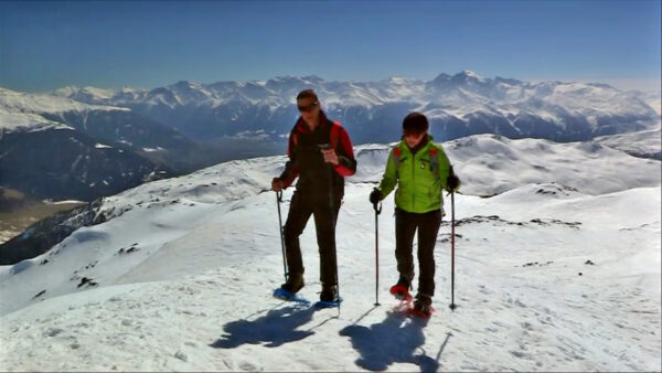 Snowshoeing to Cima Pian del Lago