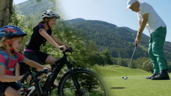 Golfen und Radfahren Passeiertal