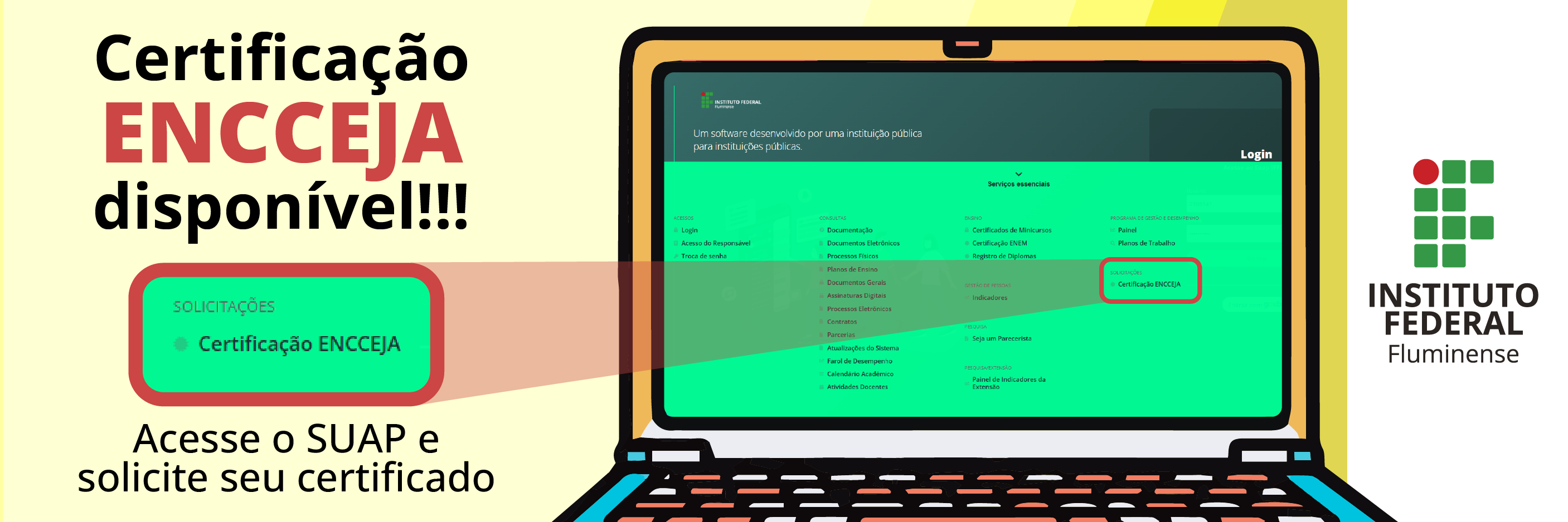 O Exame Nacional para Certificação de Competências de Jovens e Adultos Exterior é destinado a brasileiros residentes em outros países. Nessa modalidade, o IFF certifica a conclusão do Ensino Médio. Confira o passo a passo.