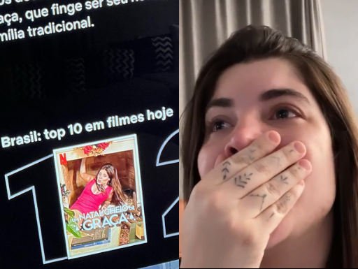 Aos prantos, Gkay comemora TOP1 do seu novo filme na Netflix