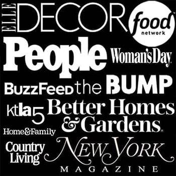 As seen on Elle Décor, People, Food Network and more