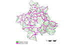 Mapa exibindo a área de conectividade da região metropolitana de Campinas.