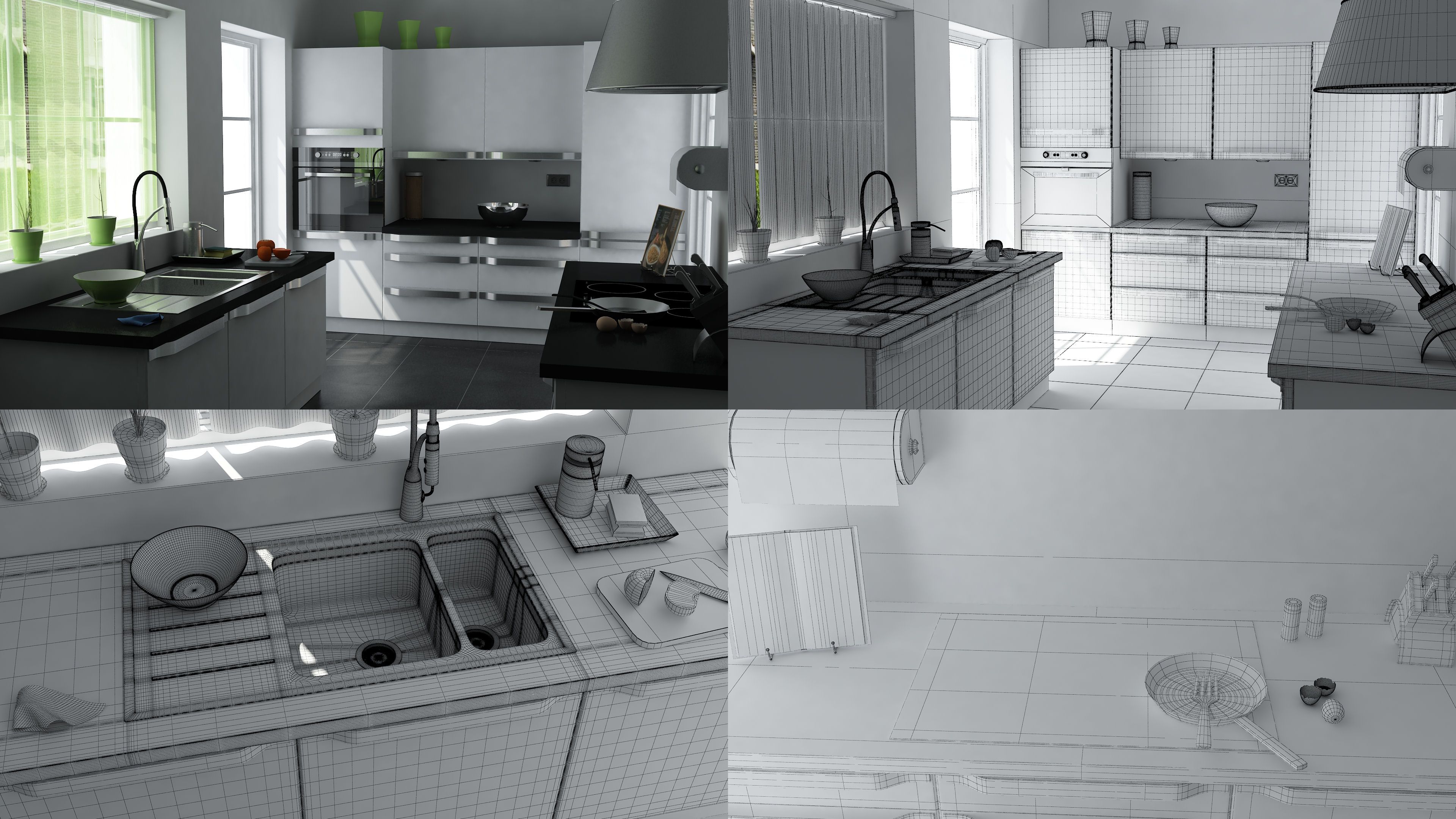 kitchen Interior Design 3d model