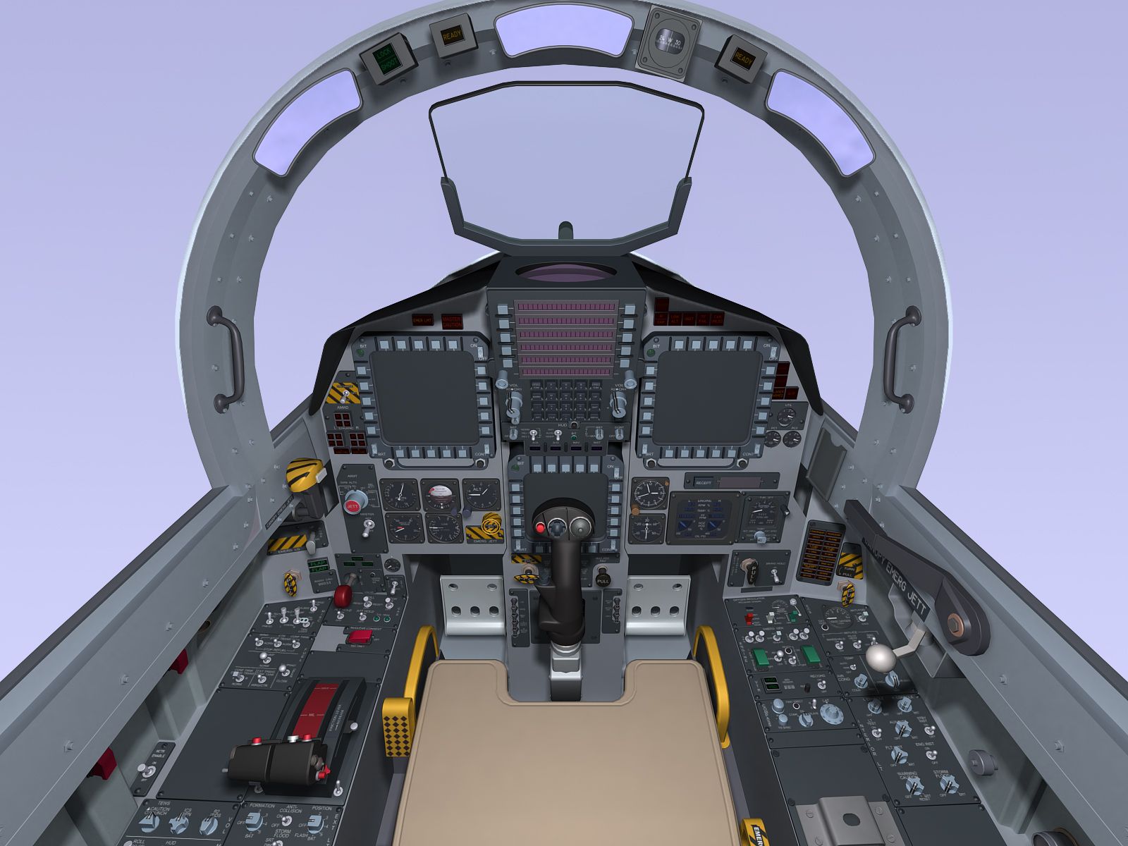 F 15 Cockpit Layout